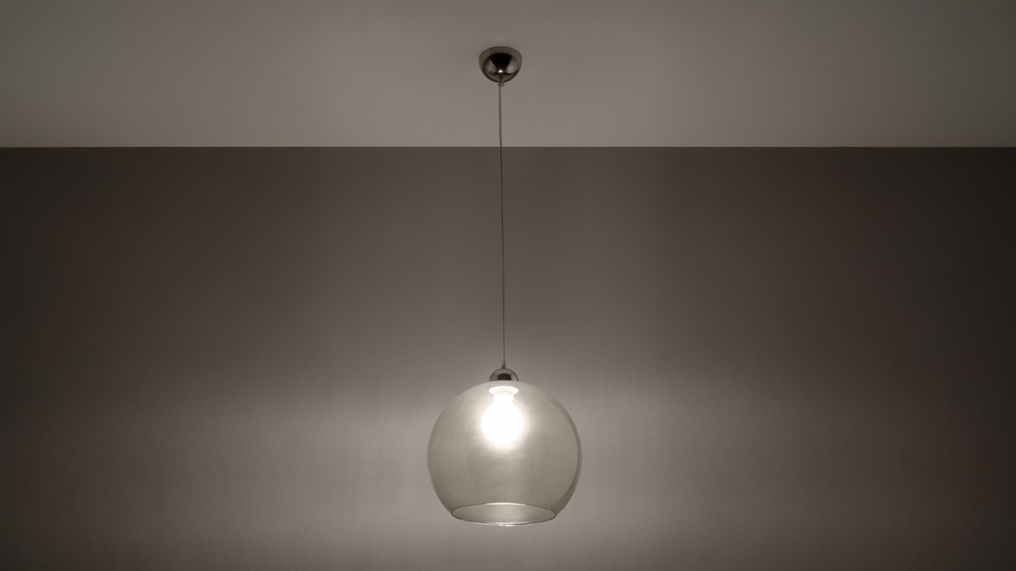 Suspension en verre transparent 30cm - Ball
