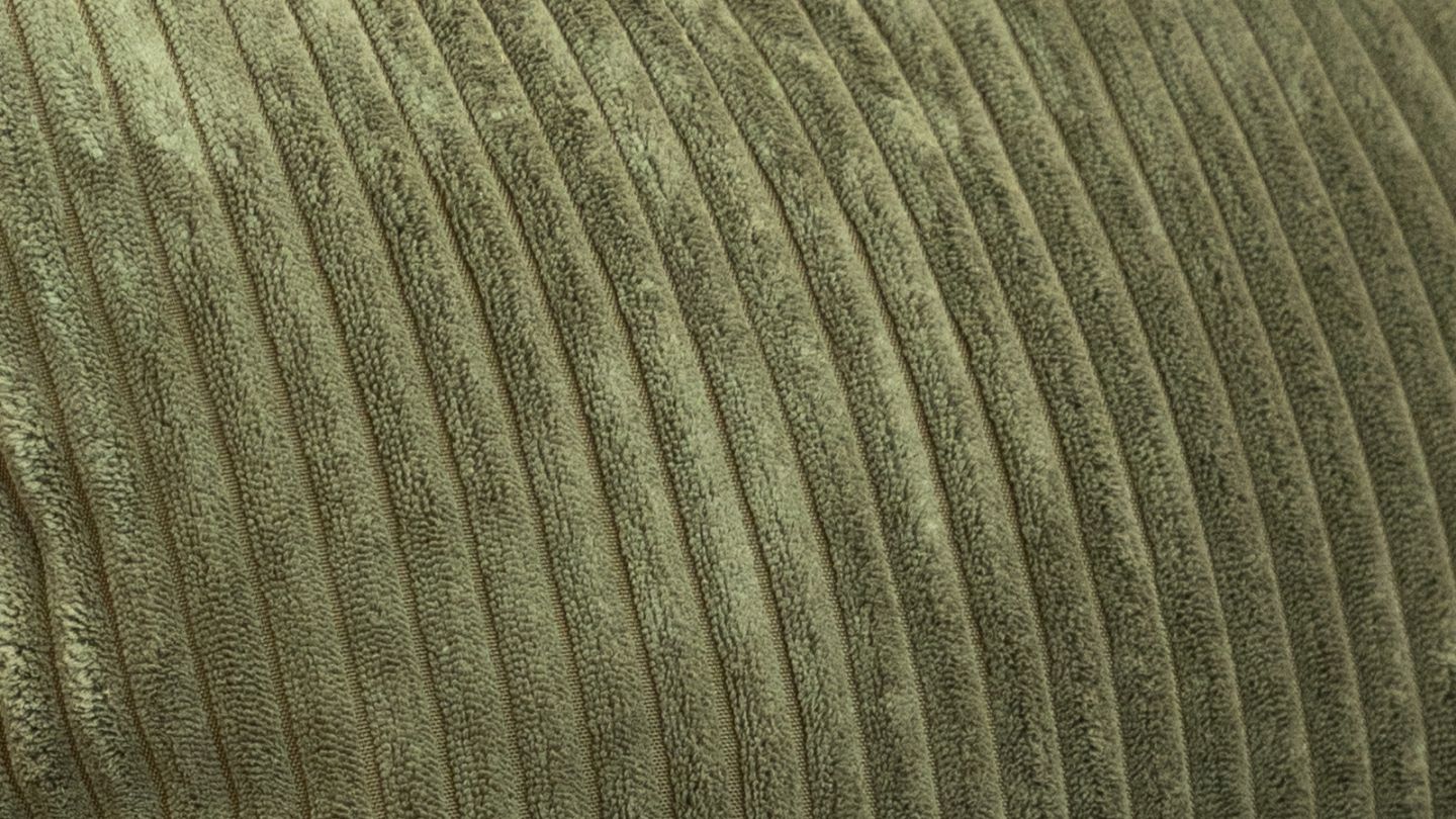 Canapé d'angle à gauche convertible 3 places en velours côtelé vert kaki - Asti Canapé d'angle à gauche convertible 3 places en velours côtelé vert kaki - Asti