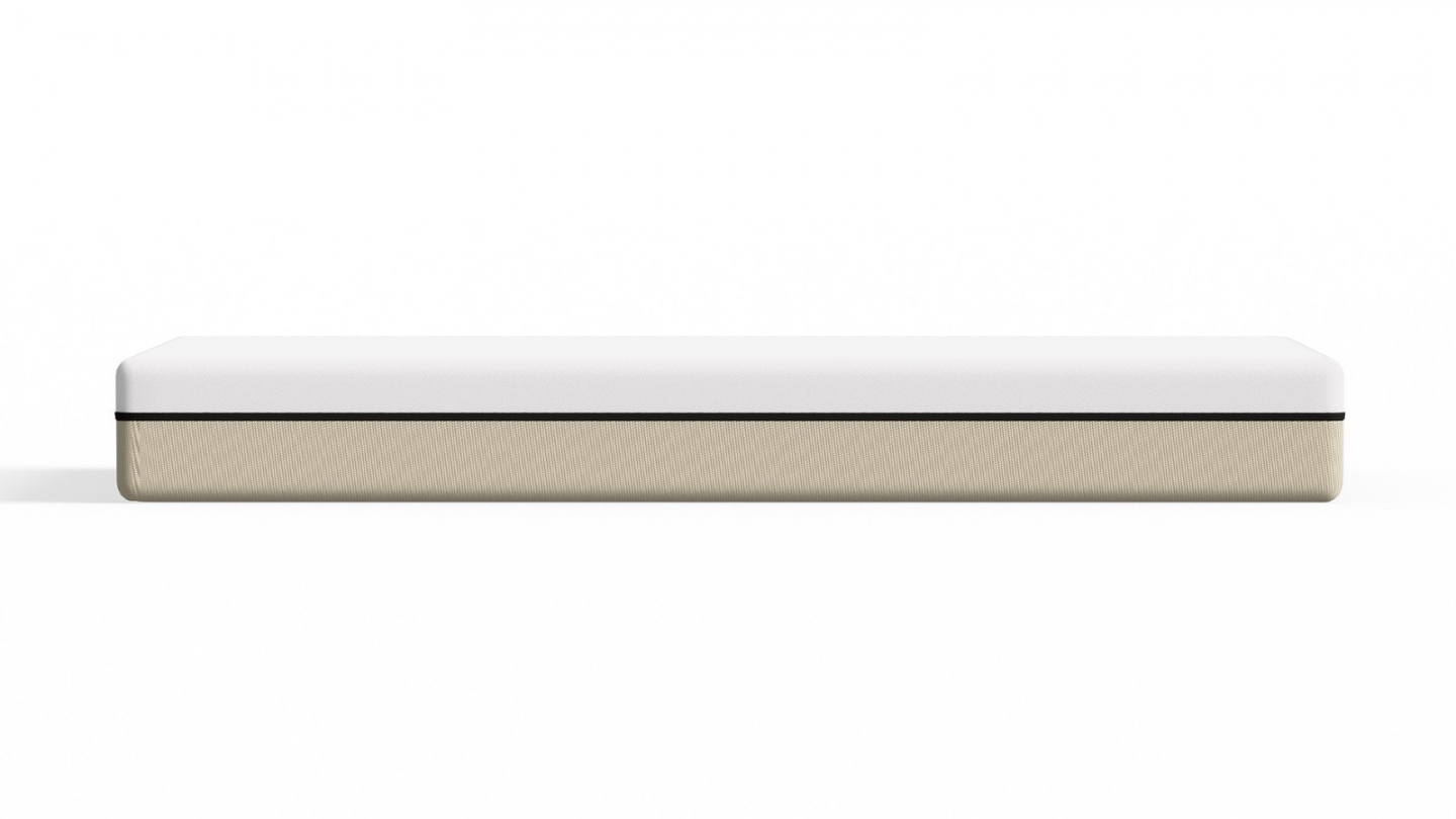 Ensemble Lit coffre adulte 140x190cm avec tête de lit en velours beige - Tina + Matelas ressorts ensachés - Spring Elite