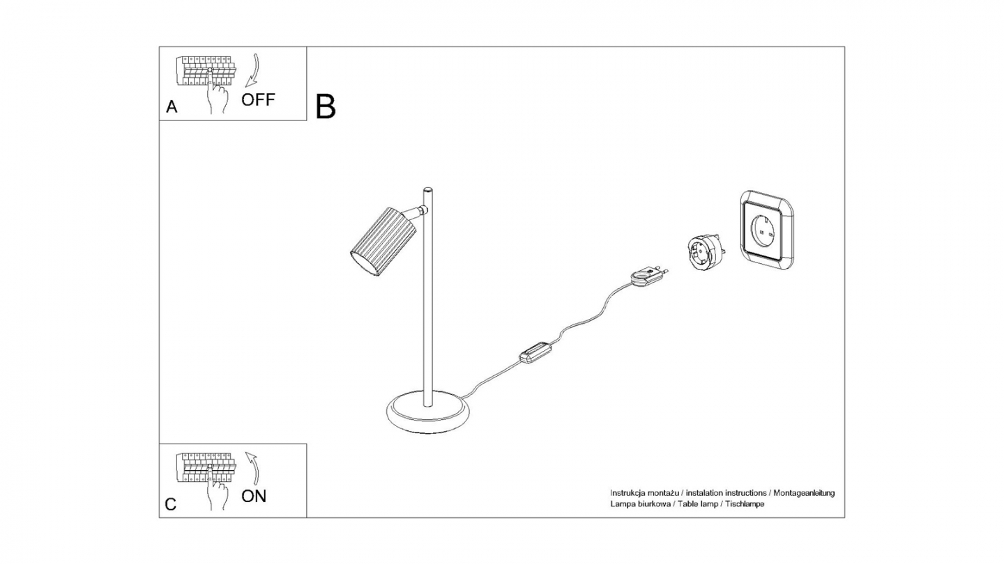 Lampe à poser en aluminium cannelé blanc - Karbon Lampe à poser en aluminium cannelé blanc - Karbon