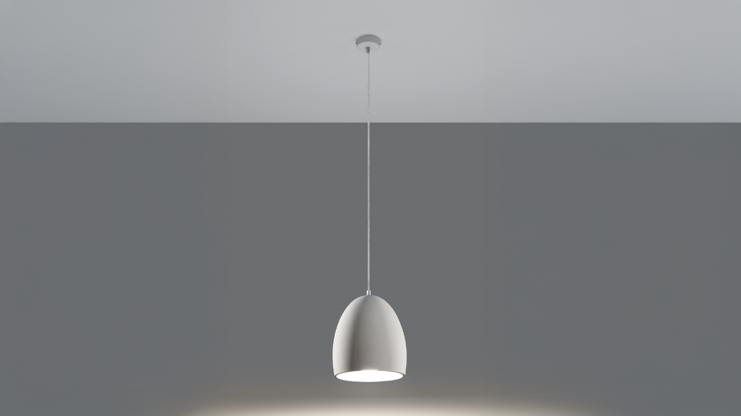 Suspension en céramique blanc 30 cm - Flawiusz