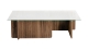 Table basse rectangulaire effet Noyer 105 cm - Naelis
