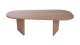 Table basse organique effet Noyer 130 cm - Ceane