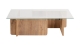 Table basse rectangulaire effet bois 105 cm - Naelis
