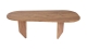 Table basse organique effet chêne 130 cm - Ceane