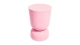 Bout de canapé en résine rose pâle brillant Ø31 cm - Tilda