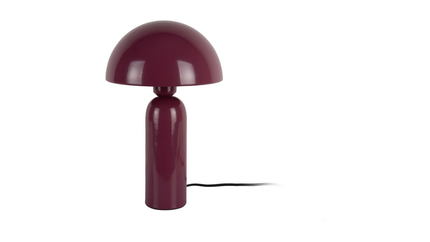 Lampe à poser en métal aubergigne - Atrayente Lampe à poser en métal aubergigne - Atrayente