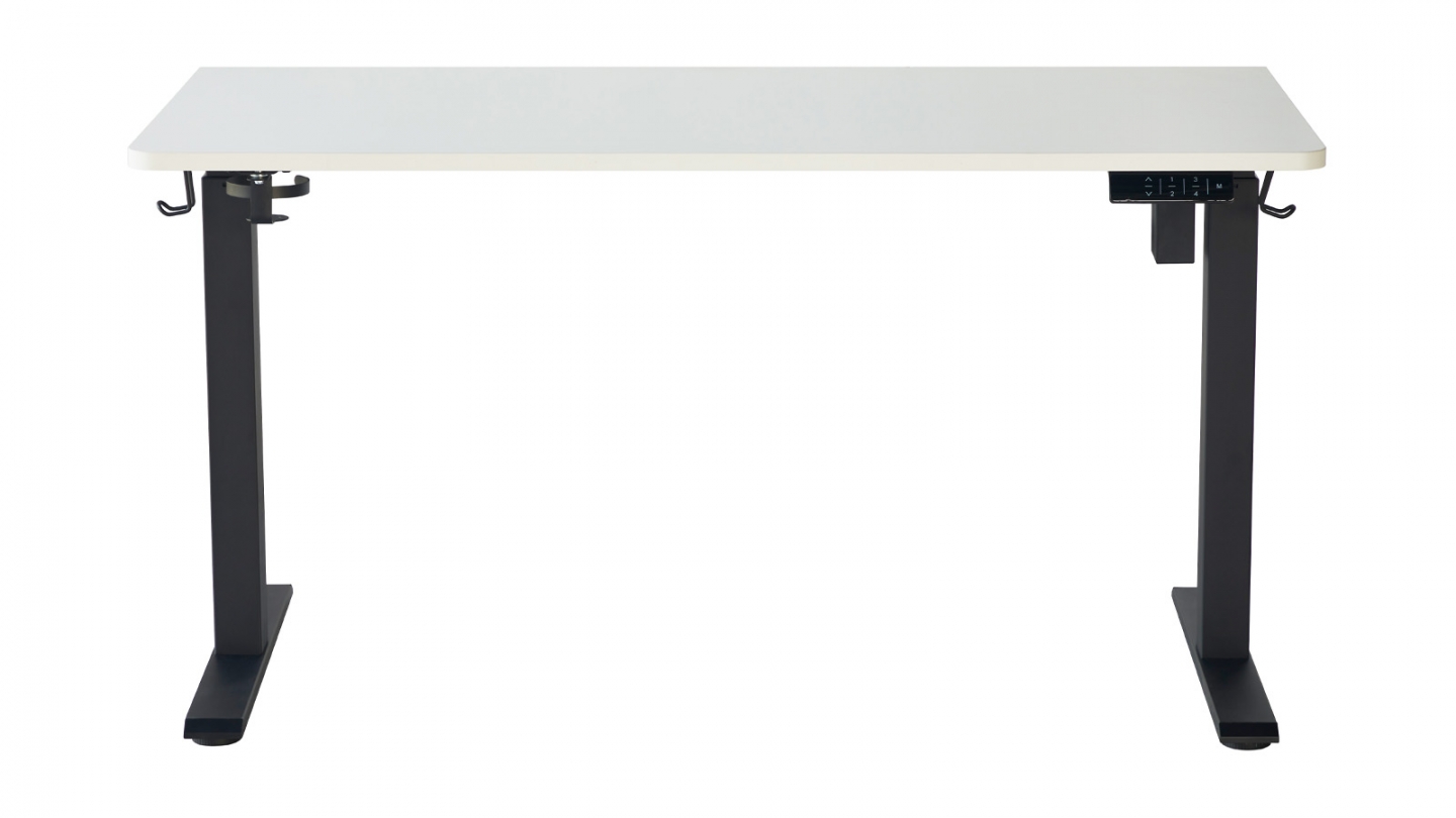 Bureau assis-debout électrique réglable 72-120 cm avec ports USB - blanc - Up&Down Bureau assis-debout électrique réglable 72-120 cm avec ports USB - blanc - Up&Down