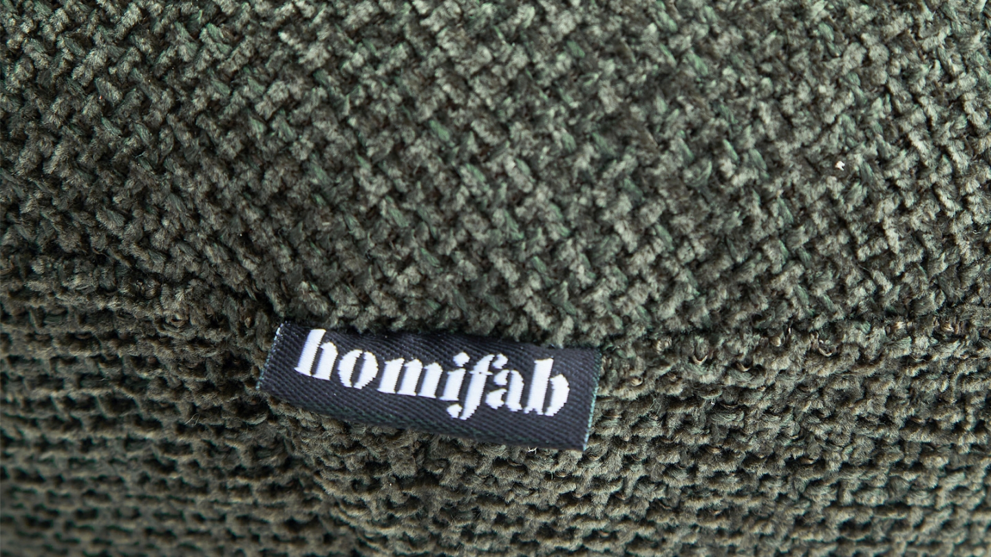 Lot de 2 tabourets de bar en tissu vert - Orla Lot de 2 tabourets de bar en tissu vert - Orla