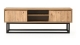 Meuble TV 2 tiroirs 2 niches effet bois 180 cm - Parma