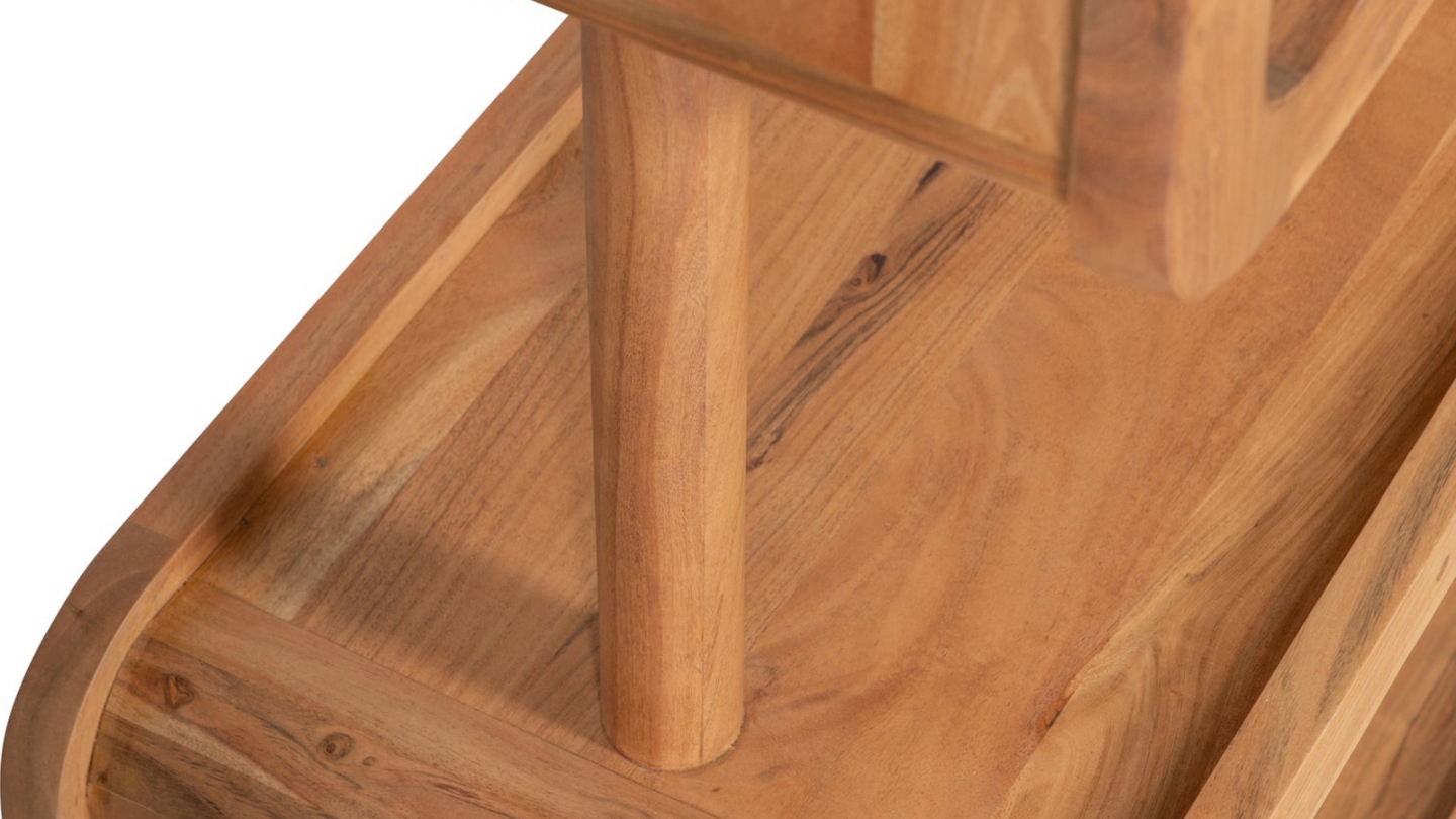 Armoire murale en bois d’acacia forme organique - Rattle Armoire murale en bois d’acacia forme organique - Rattle