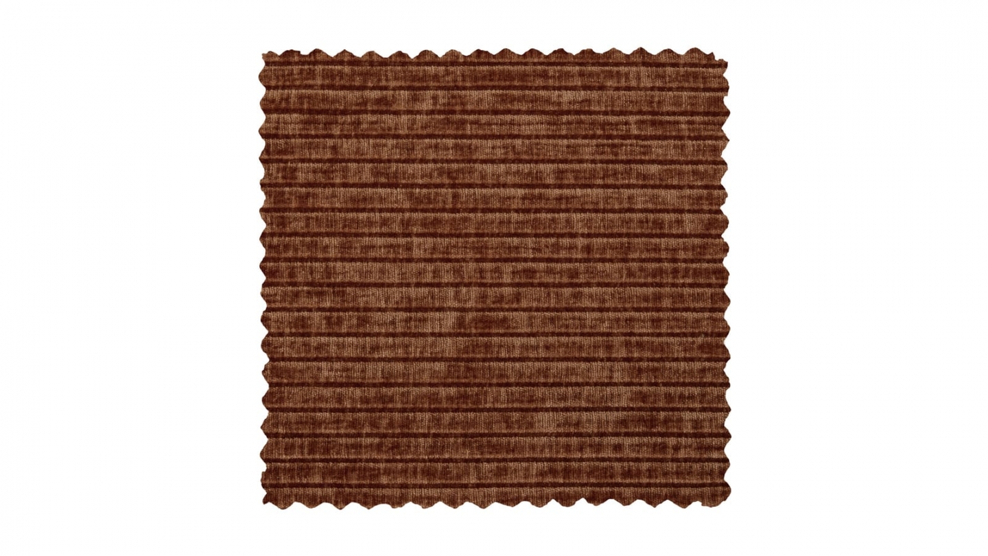 Fauteuil pivotant en tissu bouclé brun rouille - Mojo Fauteuil pivotant en tissu bouclé brun rouille - Mojo