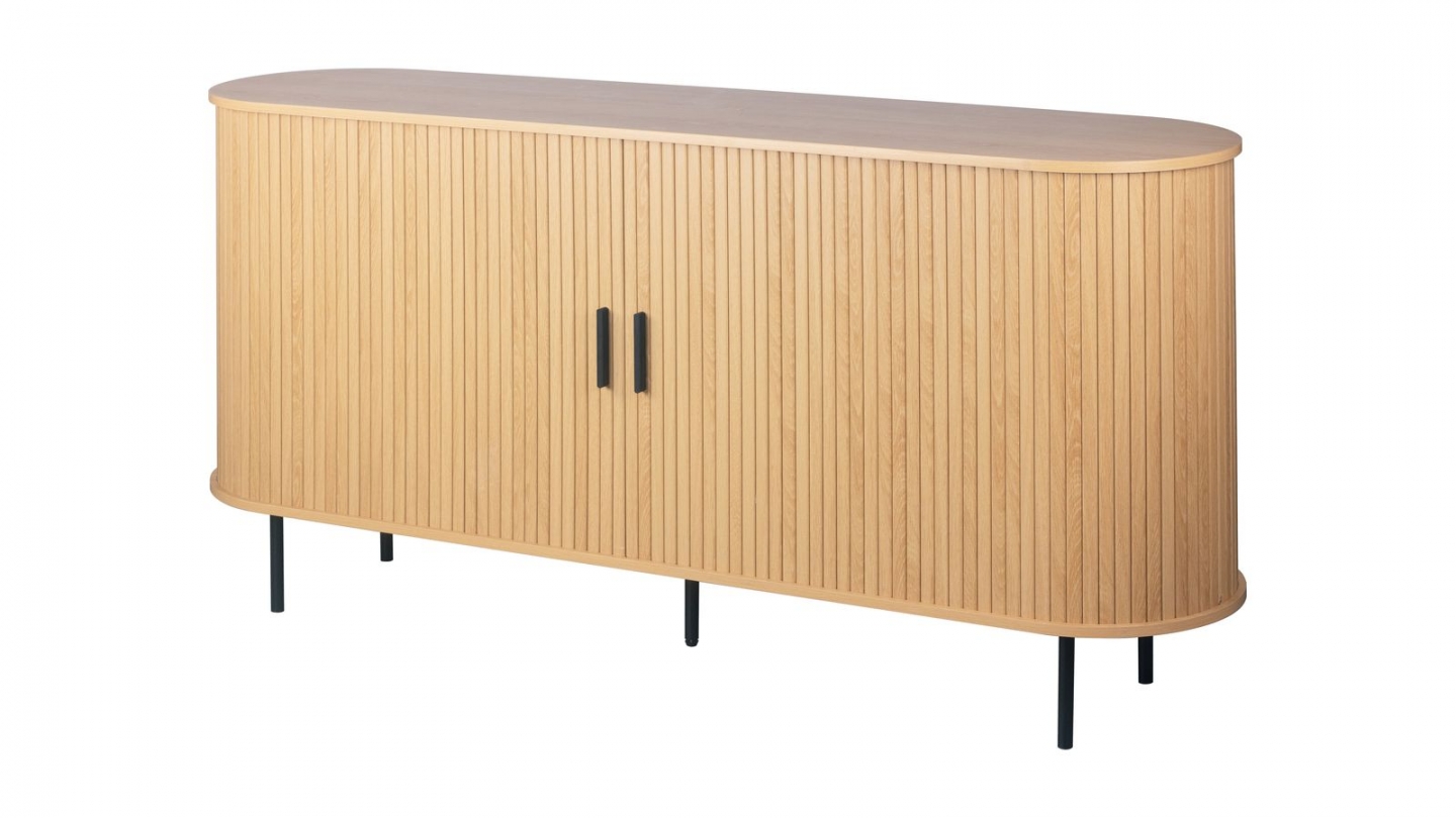 Buffet 2 portes effet Chêne 160 cm - Sora Buffet 2 portes effet Chêne 160 cm - Sora