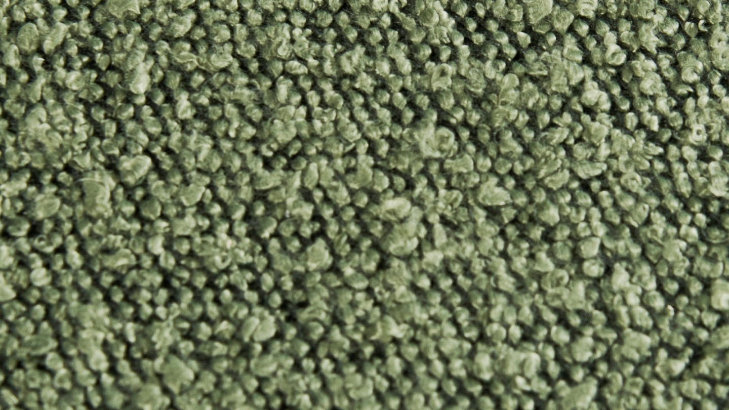 Lot de 4 chaises en tissu bouclé vert - Lorie Lot de 4 chaises en tissu bouclé vert - Lorie