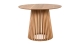 Table à manger ronde, piètement central conique effet bois Ø100 cm - Roman