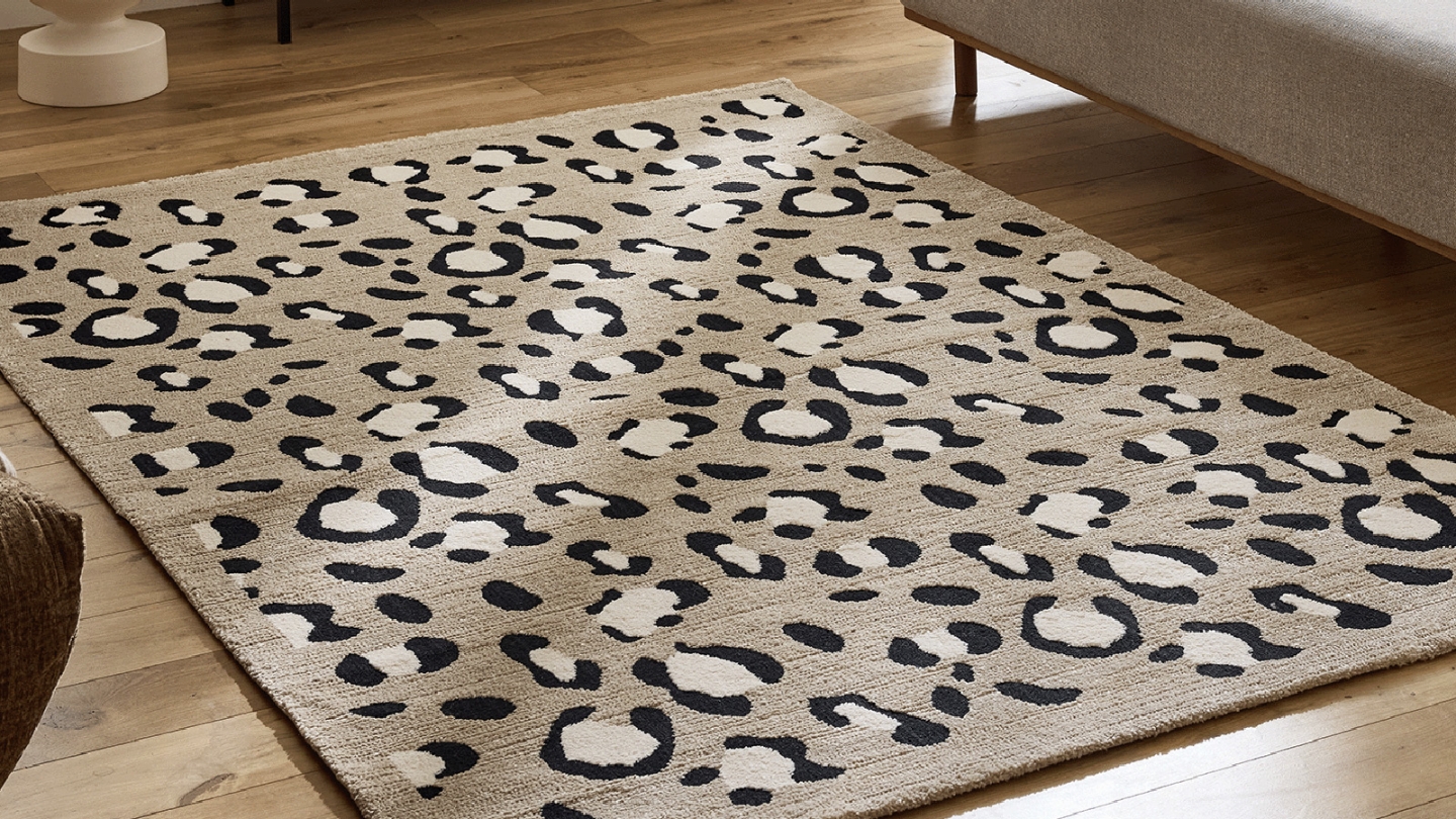 Tapis léopard beige 200x290 cm - Savanna Tapis léopard beige 200x290 cm - Savanna