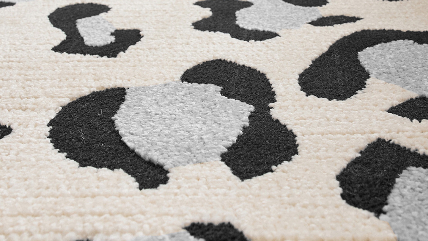 Tapis léopard crème 160x230 cm - Savanna Tapis léopard crème 160x230 cm - Savanna