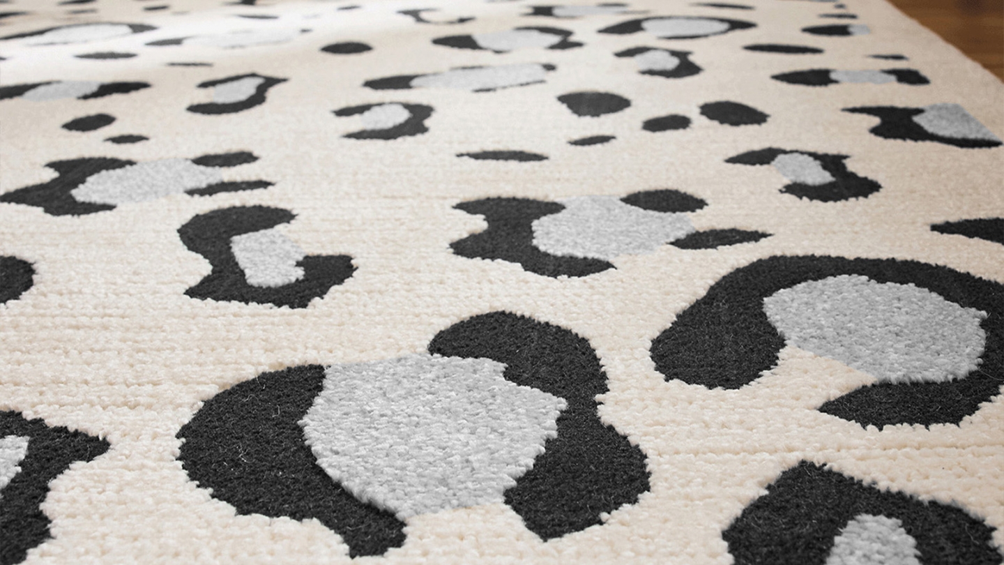 Tapis léopard crème 160x230 cm - Savanna Tapis léopard crème 160x230 cm - Savanna