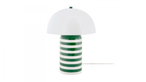 Lampe à poser champignon rayée vert - Rayado Retro