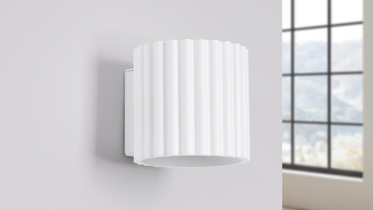 Applique murale cannelé blanche - Aura Applique murale cannelé blanche - Aura