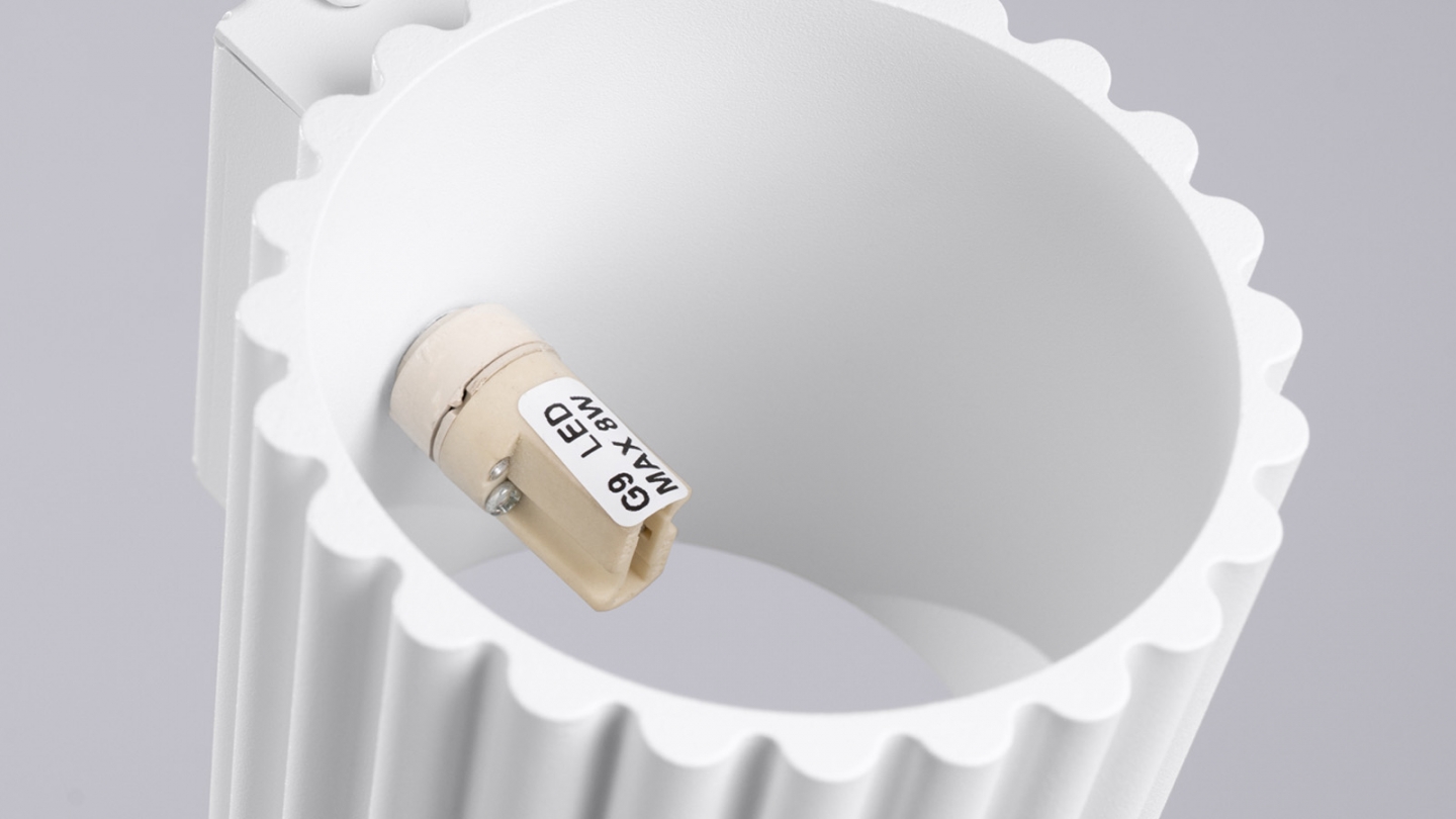 Applique murale cannelé blanche - Aura Applique murale cannelé blanche - Aura