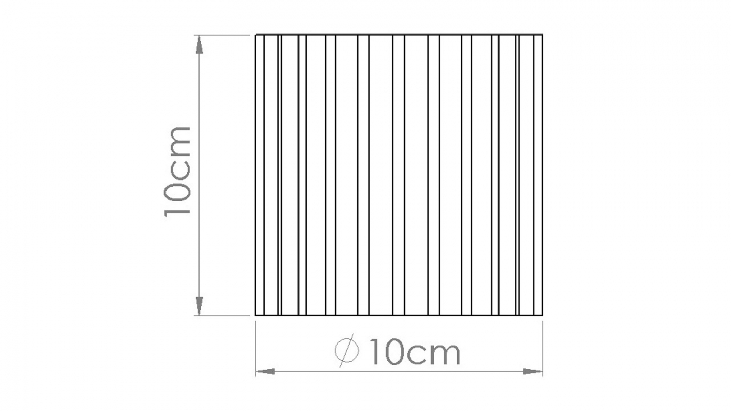 Plafonnier cannelé terracotta - Aura Plafonnier cannelé terracotta - Aura