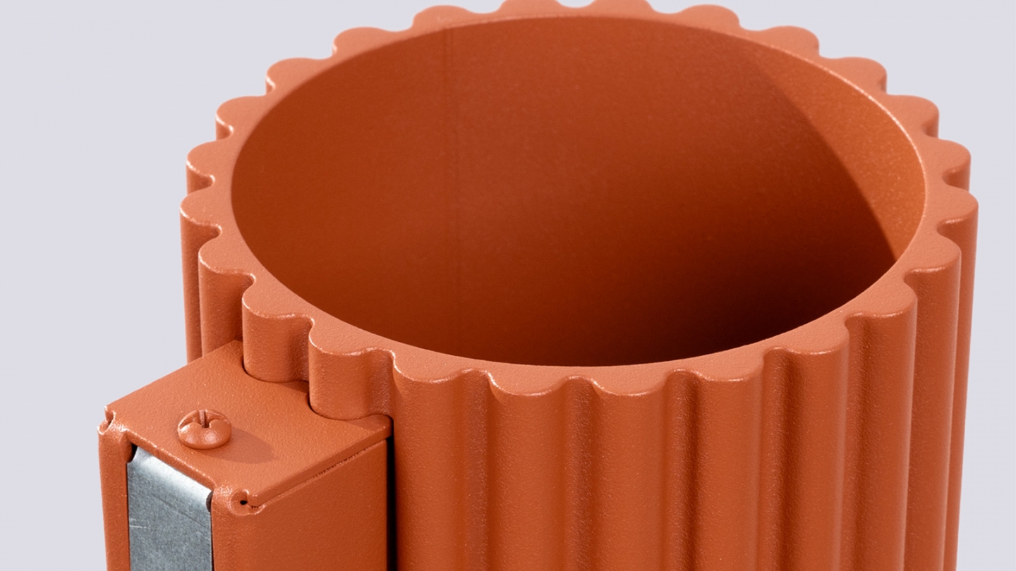 Applique murale cannelé terracotta - Aura Applique murale cannelé terracotta - Aura