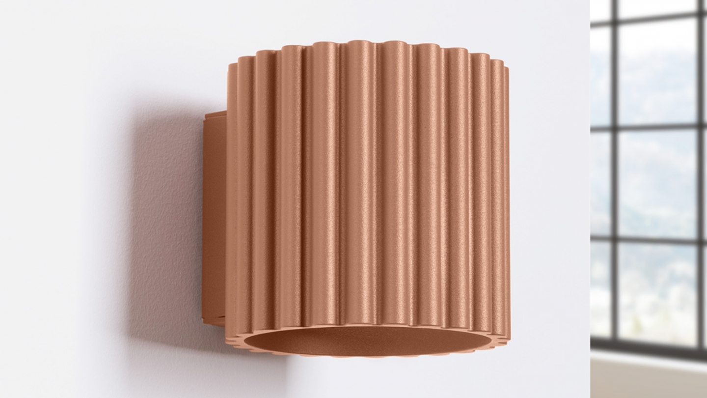 Applique murale cannelé Moka - Aura Applique murale cannelé Moka - Aura