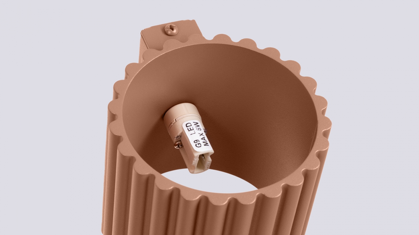 Applique murale cannelé Moka - Aura Applique murale cannelé Moka - Aura