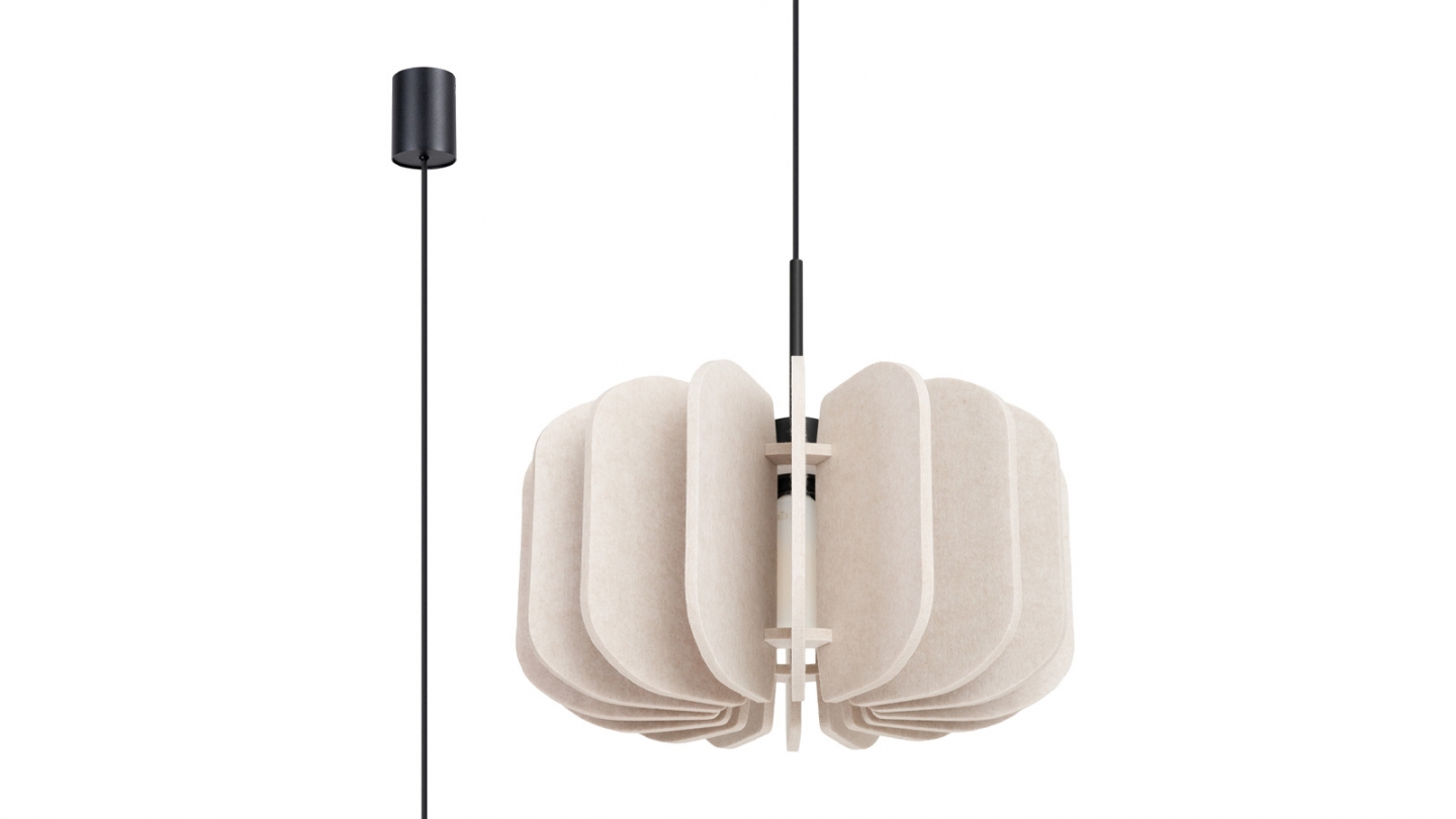 Suspension en feutre beige 45 cm - Mula Suspension en feutre beige 45 cm - Mula