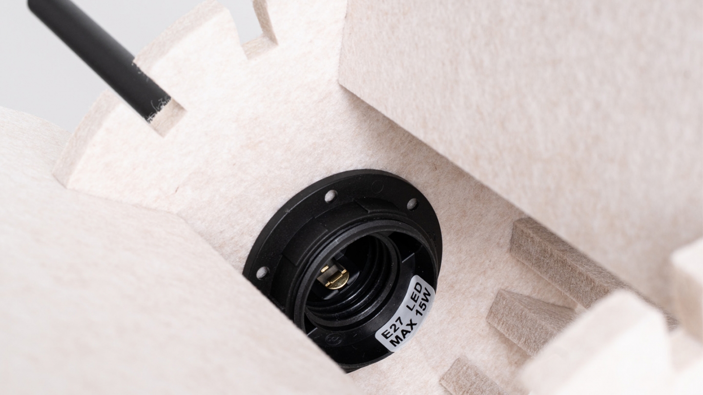 Suspension en feutre beige 45 cm - Mula Suspension en feutre beige 45 cm - Mula