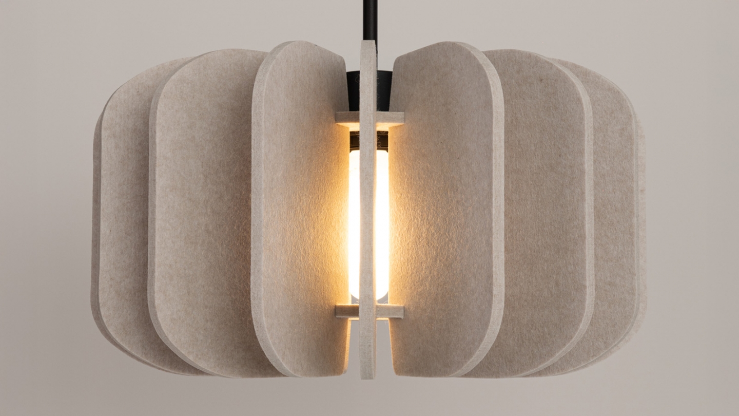 Suspension en feutre beige 45 cm - Mula Suspension en feutre beige 45 cm - Mula