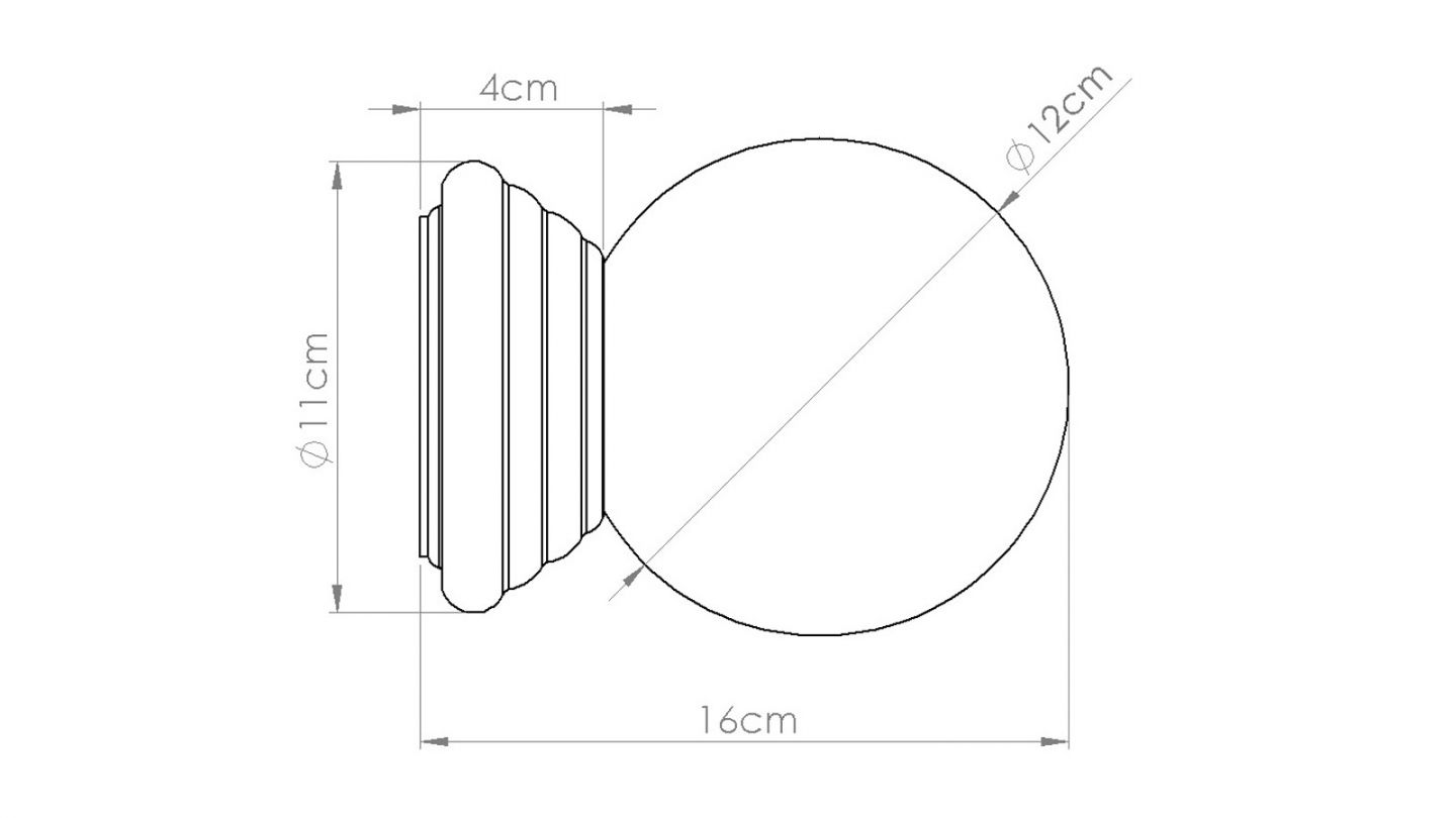 Applique murale en céramique bleu et globe en verre - Zori Applique murale en céramique bleu et globe en verre - Zori