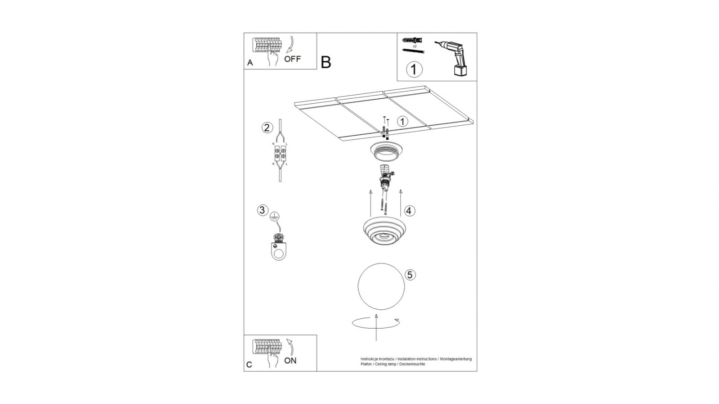 Plafonnier en céramique et globe en verre pêche - Zori Plafonnier en céramique et globe en verre pêche - Zori