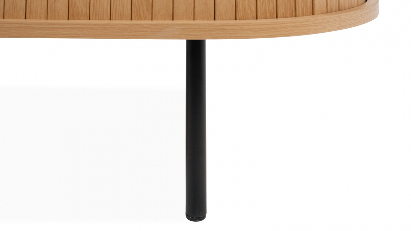 Buffet 2 portes effet Chêne 80 cm - Sora Buffet 2 portes effet Chêne 80 cm - Sora