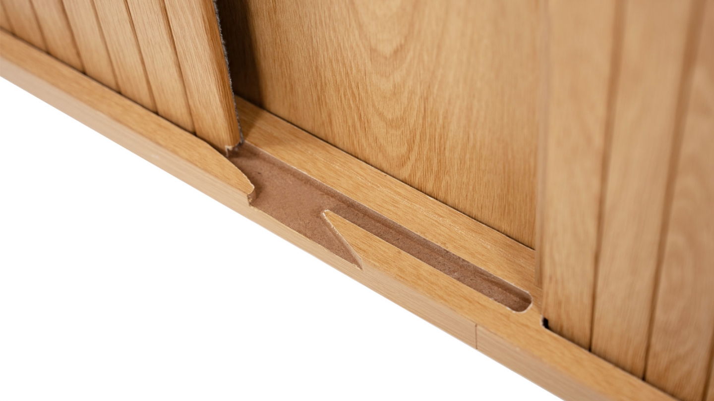 Buffet 2 portes effet Chêne 160 cm - Sora Buffet 2 portes effet Chêne 160 cm - Sora
