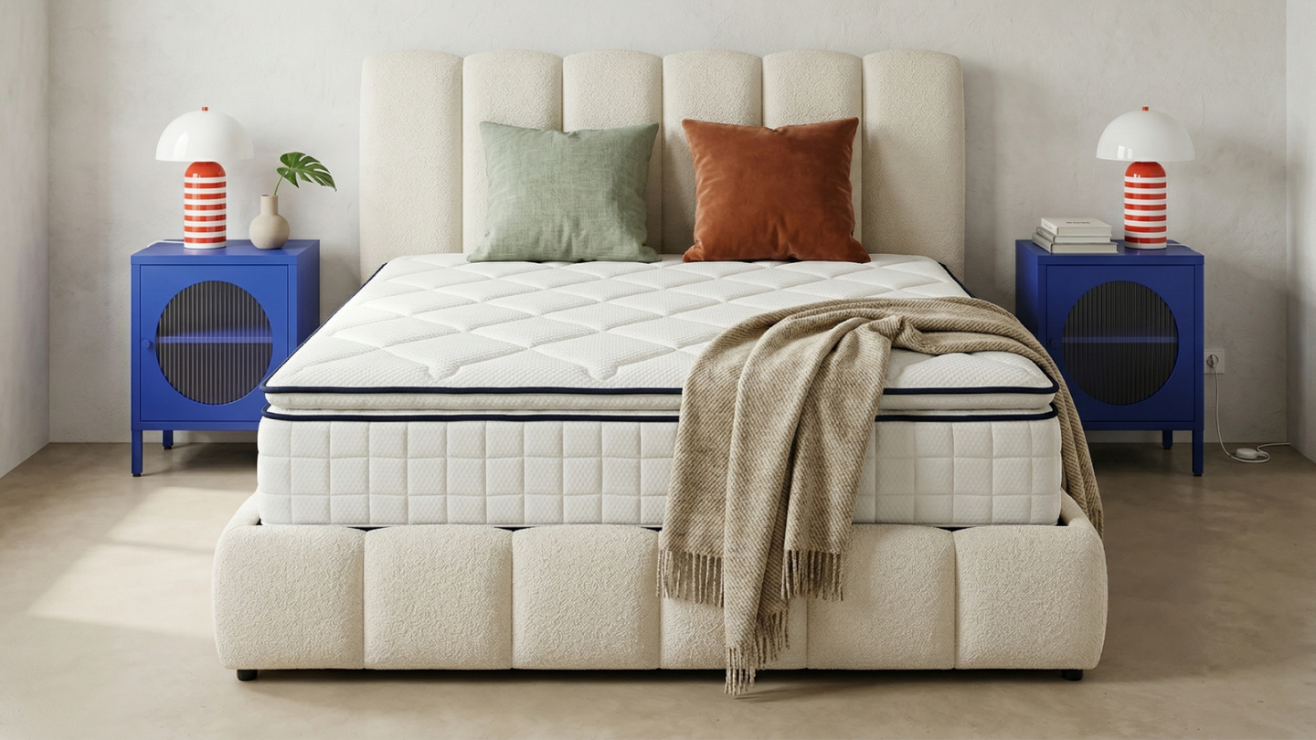 Matelas mousse 180x200 cm avec surmatelas intégré - 7 zones de confort - Confort Signature Matelas mousse 180x200 cm avec surmatelas intégré - 7 zones de confort - Confort Signature
