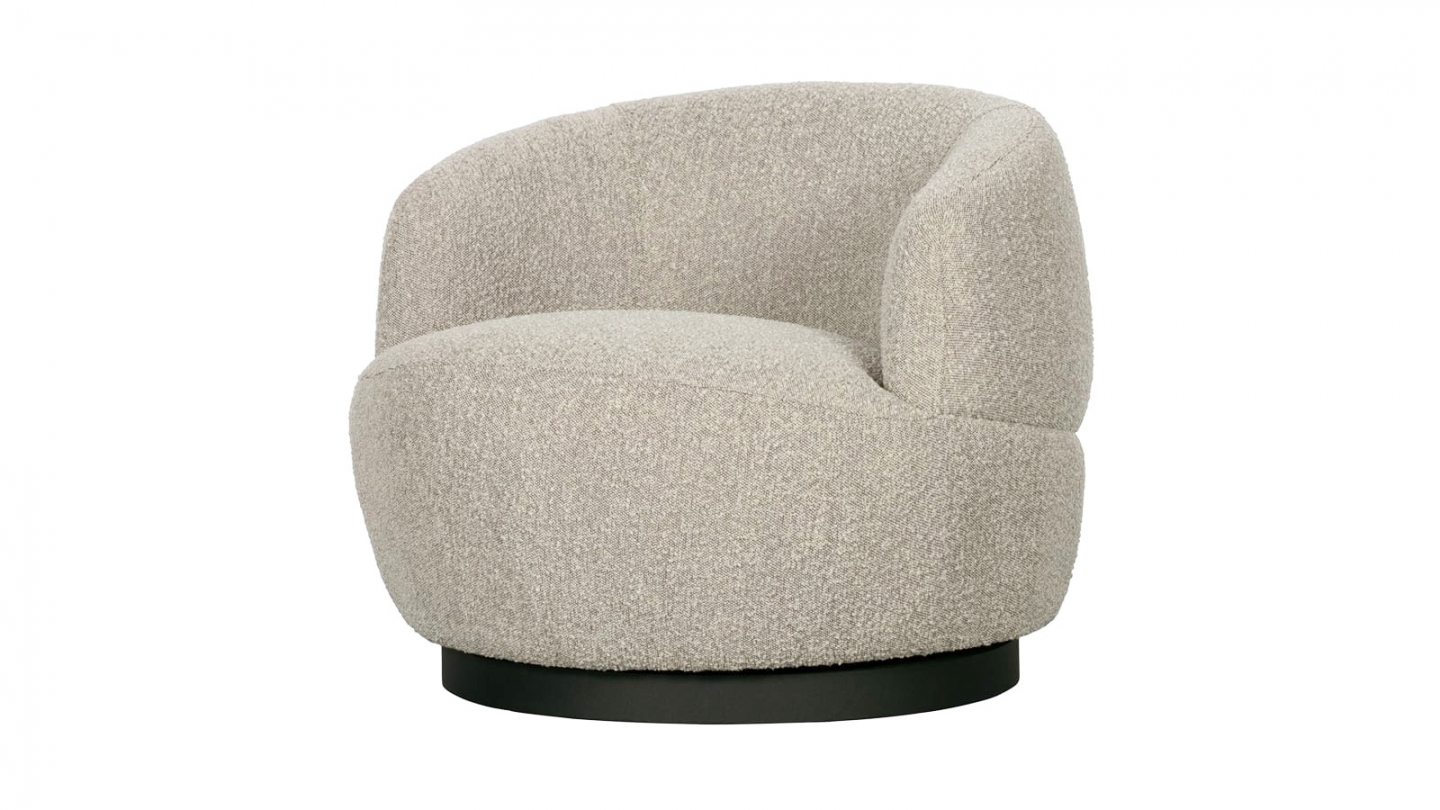 Fauteuil vintage effet peau de mouton naturel - Collection Woolly - BePureHome Fauteuil vintage effet peau de mouton naturel - Collection Woolly - BePureHome