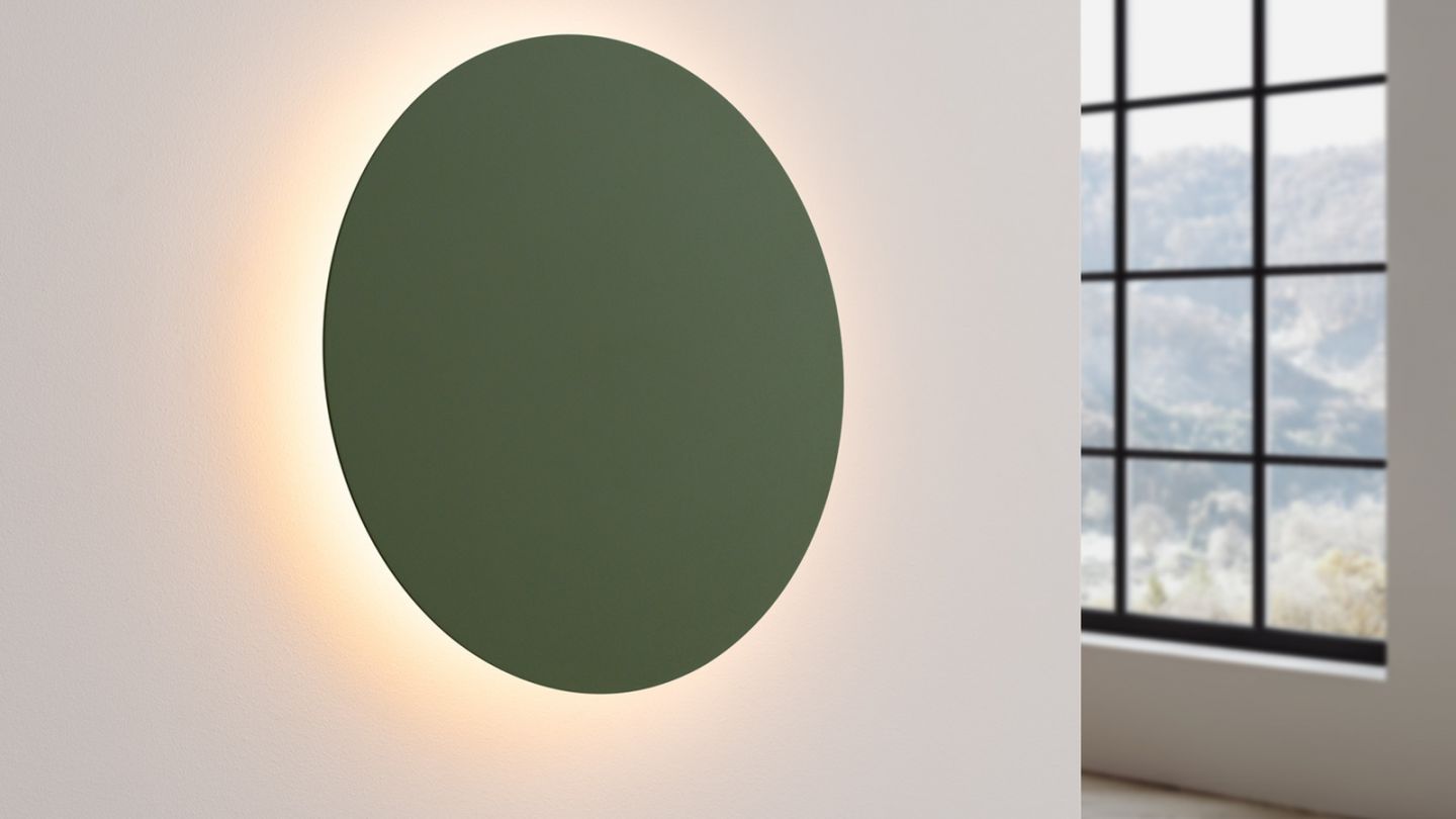 Applique murale ronde vert olive LED 3000K - Borgen Applique murale ronde vert olive LED 3000K - Borgen