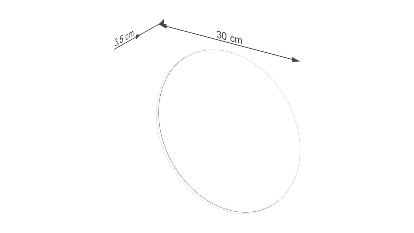 Applique murale ronde doré LED 3000K - Borgen Applique murale ronde doré LED 3000K - Borgen