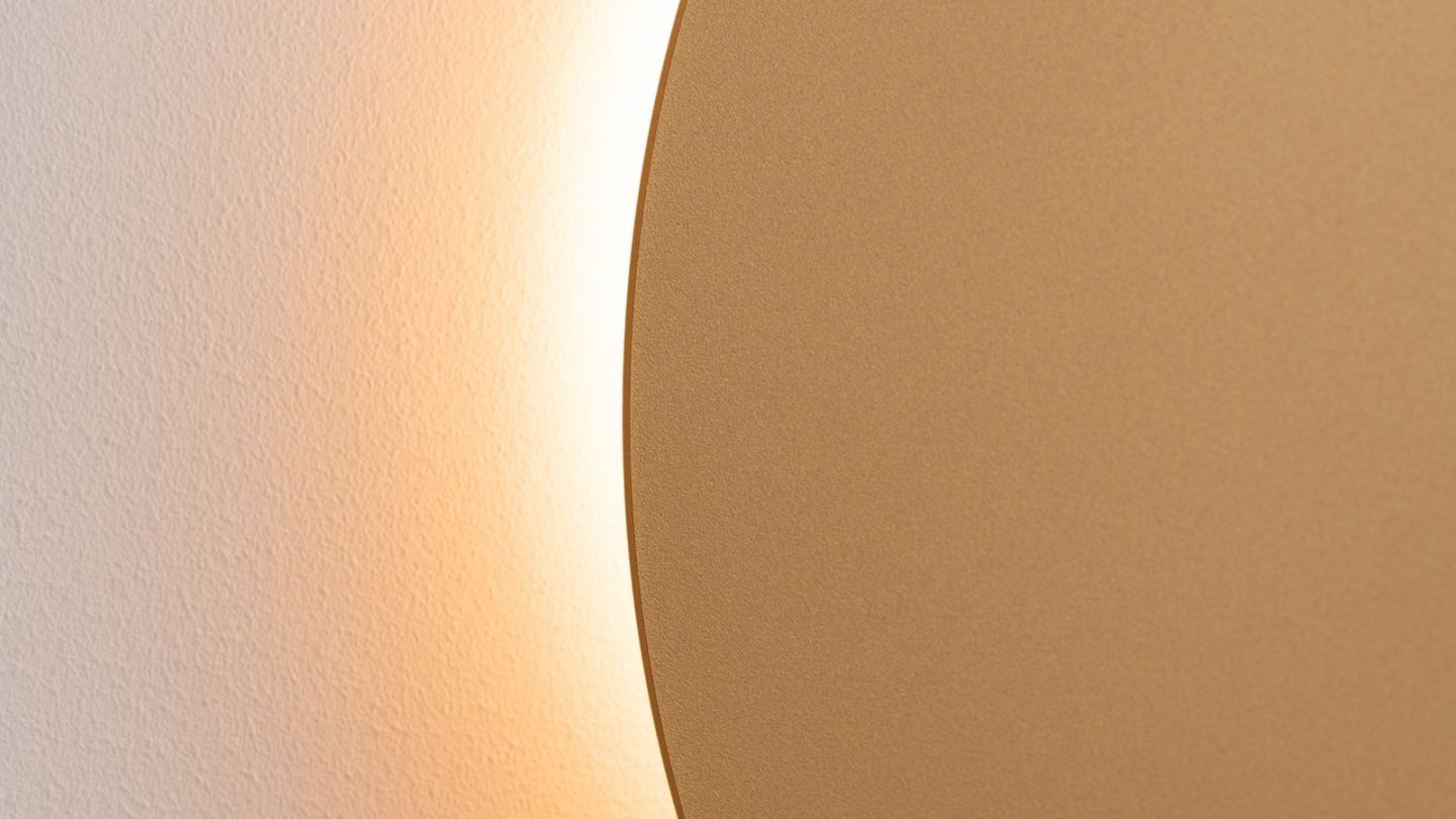 Applique murale ronde doré LED 3000K - Borgen Applique murale ronde doré LED 3000K - Borgen