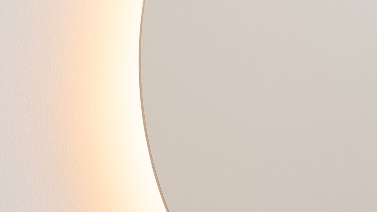 Applique murale ronde beige LED 3000K - Borgen Applique murale ronde beige LED 3000K - Borgen