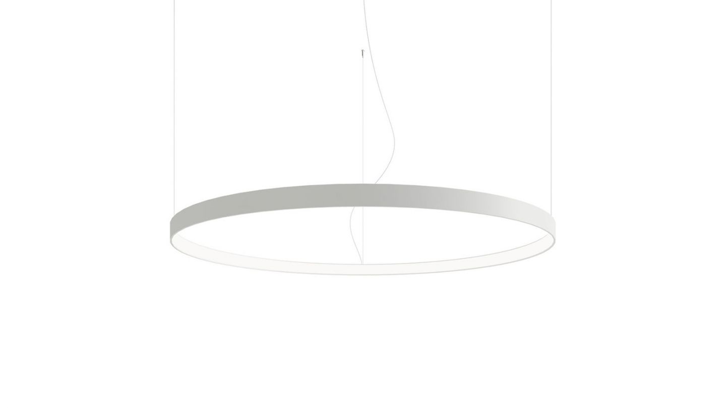 Suspension ronde Blanche à Led 110 cm - 4000K - Rio Suspension ronde Blanche à Led 110 cm - 4000K - Rio