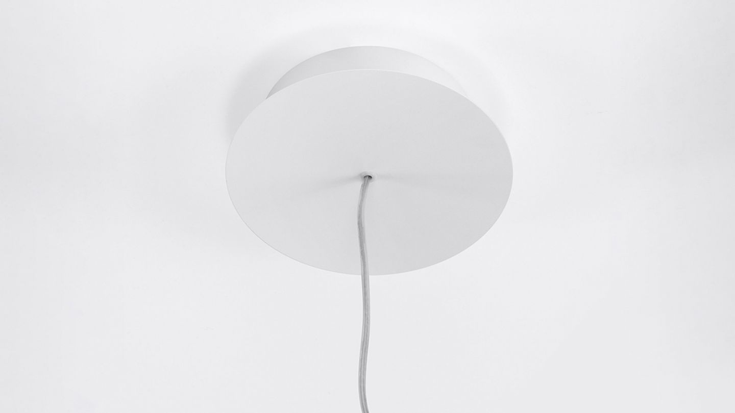 Suspension ronde blanche à Led 55 cm - 3000K - Rio Suspension ronde blanche à Led 55 cm - 3000K - Rio