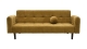Canapé convertible 3 places en tissu chenille bronze - Pavia