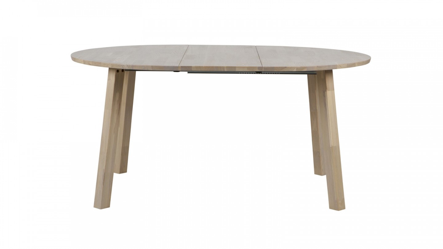 Table à manger ronde extensible en chêne - Collection Lange - Woood