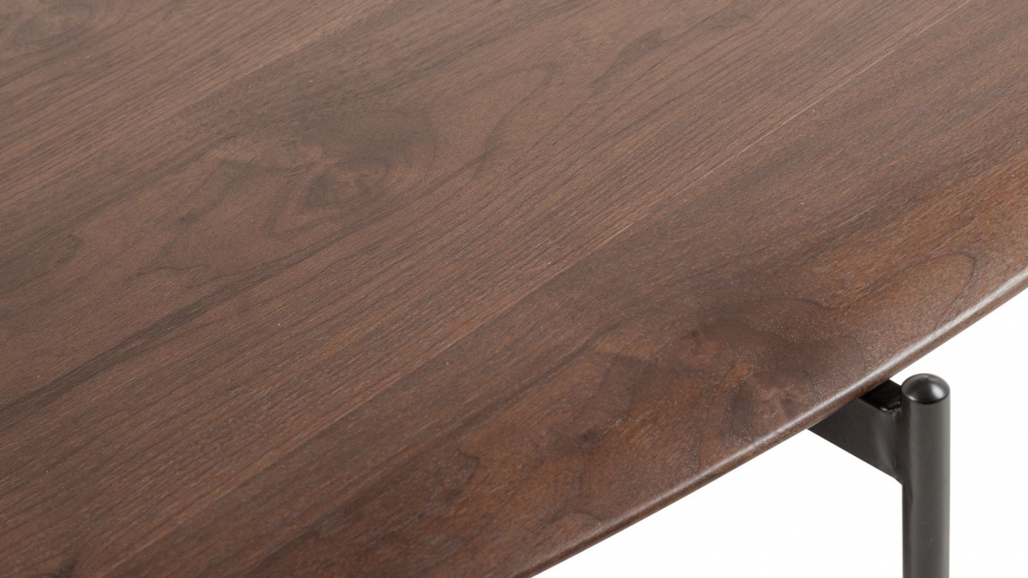 Table basse organique effet bois brun 121 cm - Kota Table basse organique effet bois brun 121 cm - Kota