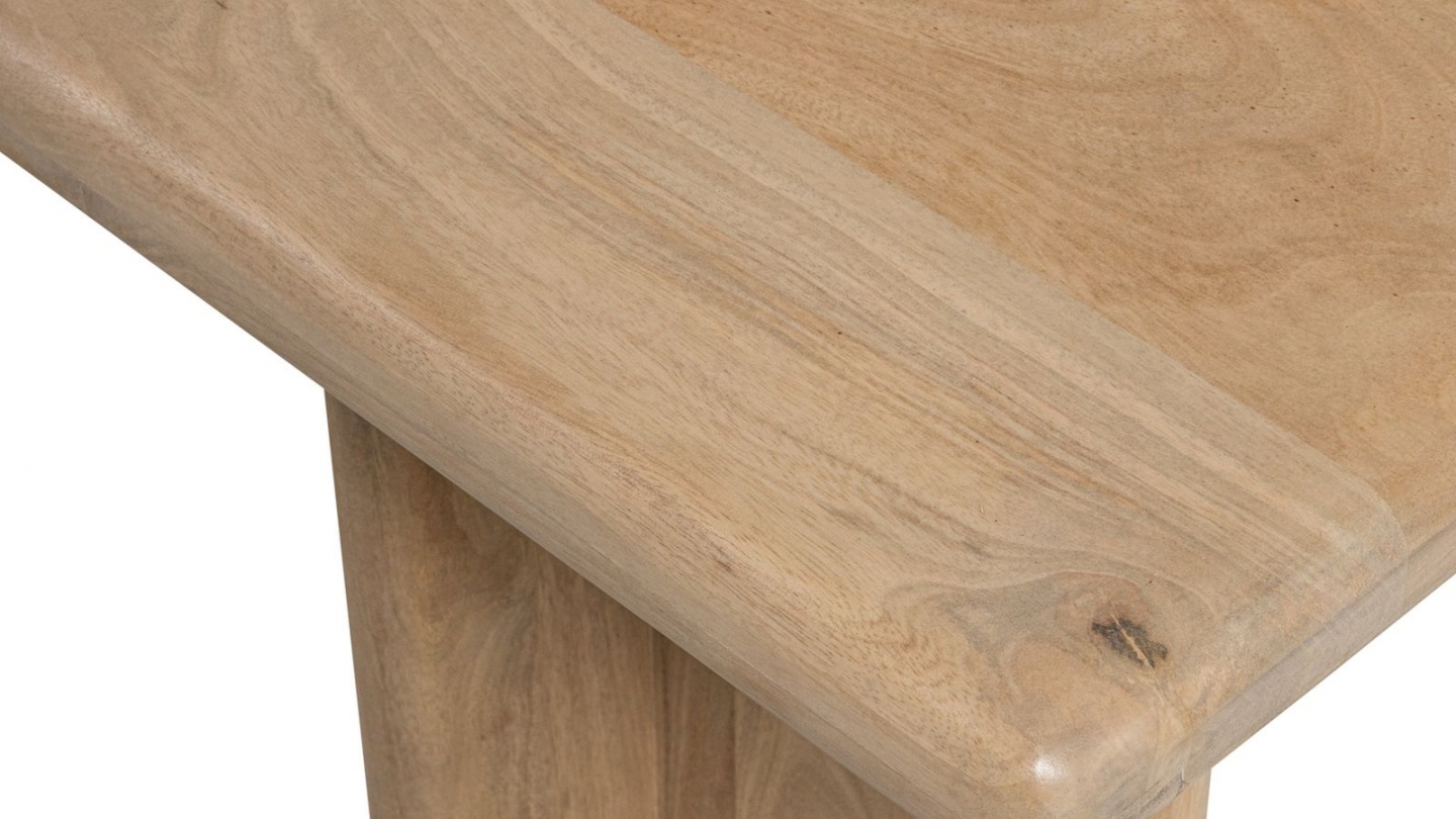 Console rectangulaire en bois de manguier clair 135 cm - Ato Console rectangulaire en bois de manguier clair 135 cm - Ato