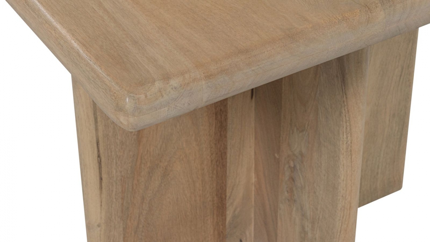 Table à manger rectangulaire en bois de manguier clair 220 cm - Ato Table à manger rectangulaire en bois de manguier clair 220 cm - Ato