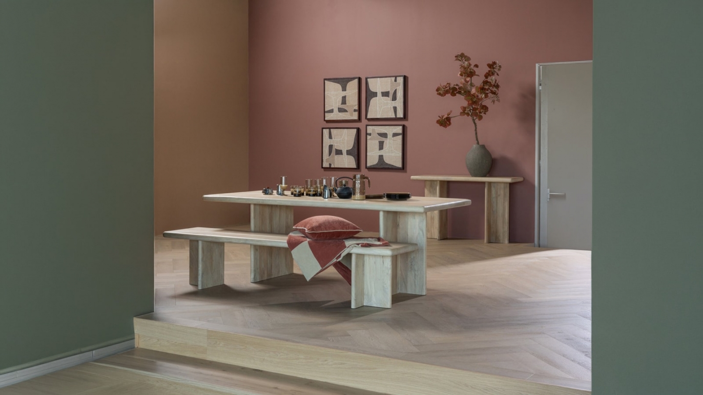 Table à manger rectangulaire en bois de manguier clair 220 cm - Ato Table à manger rectangulaire en bois de manguier clair 220 cm - Ato